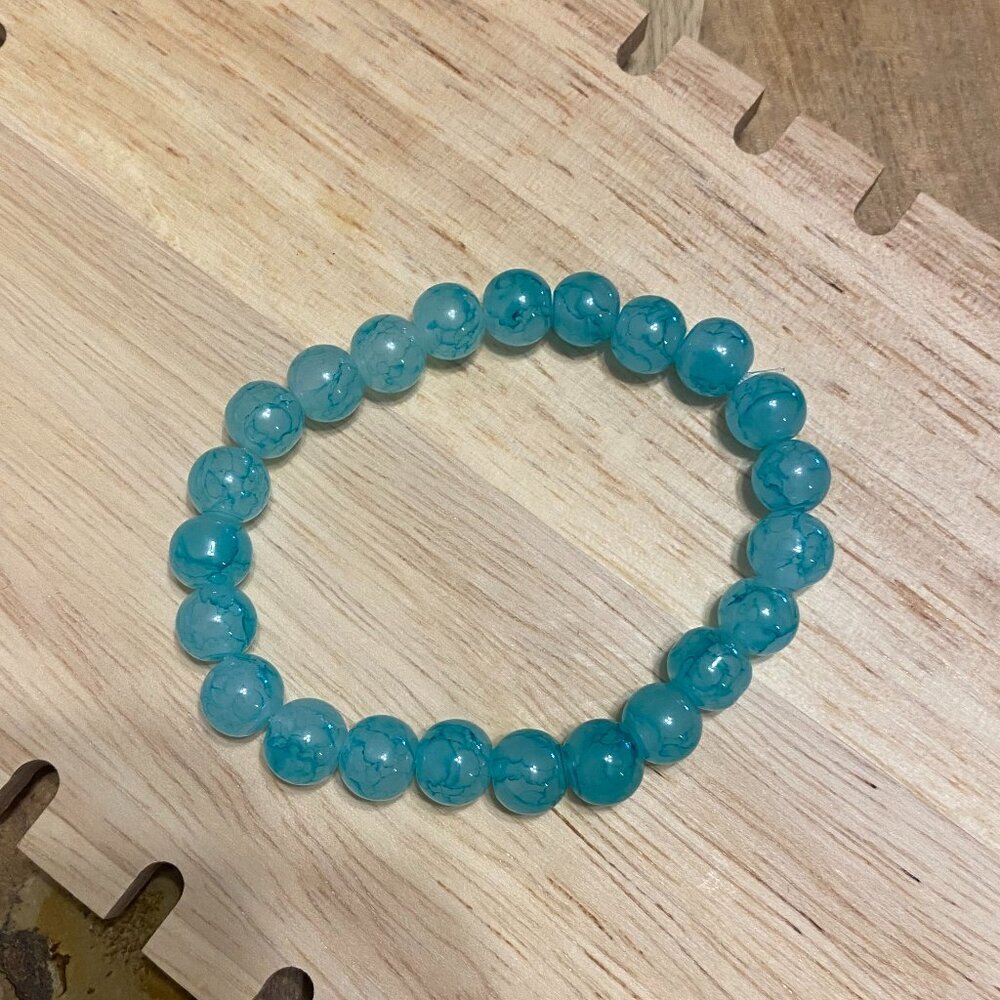 TEAL BEADED BRACELET